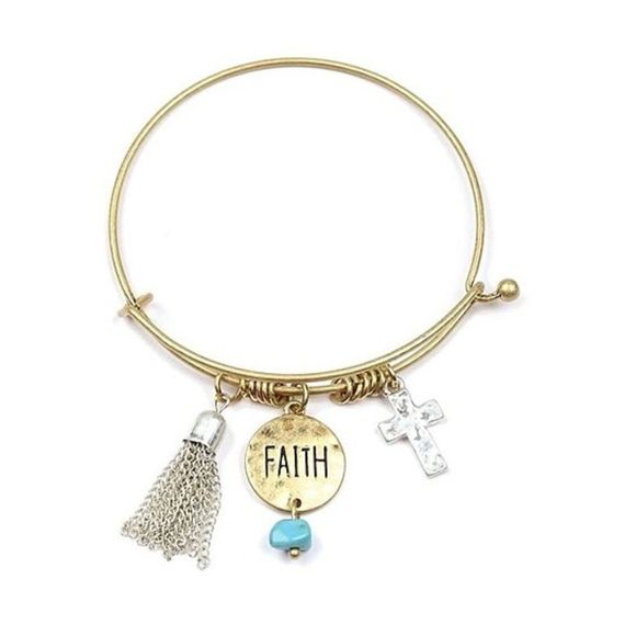 Silver Moon Bay Jewelry - Faith Tassle Bracelet